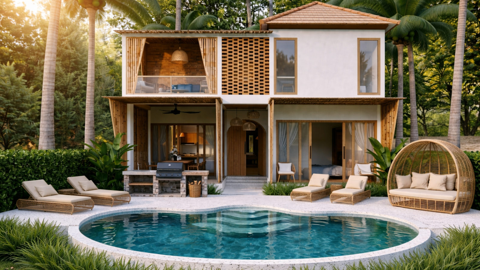 Jungle Duplex — dos plantas con piscina