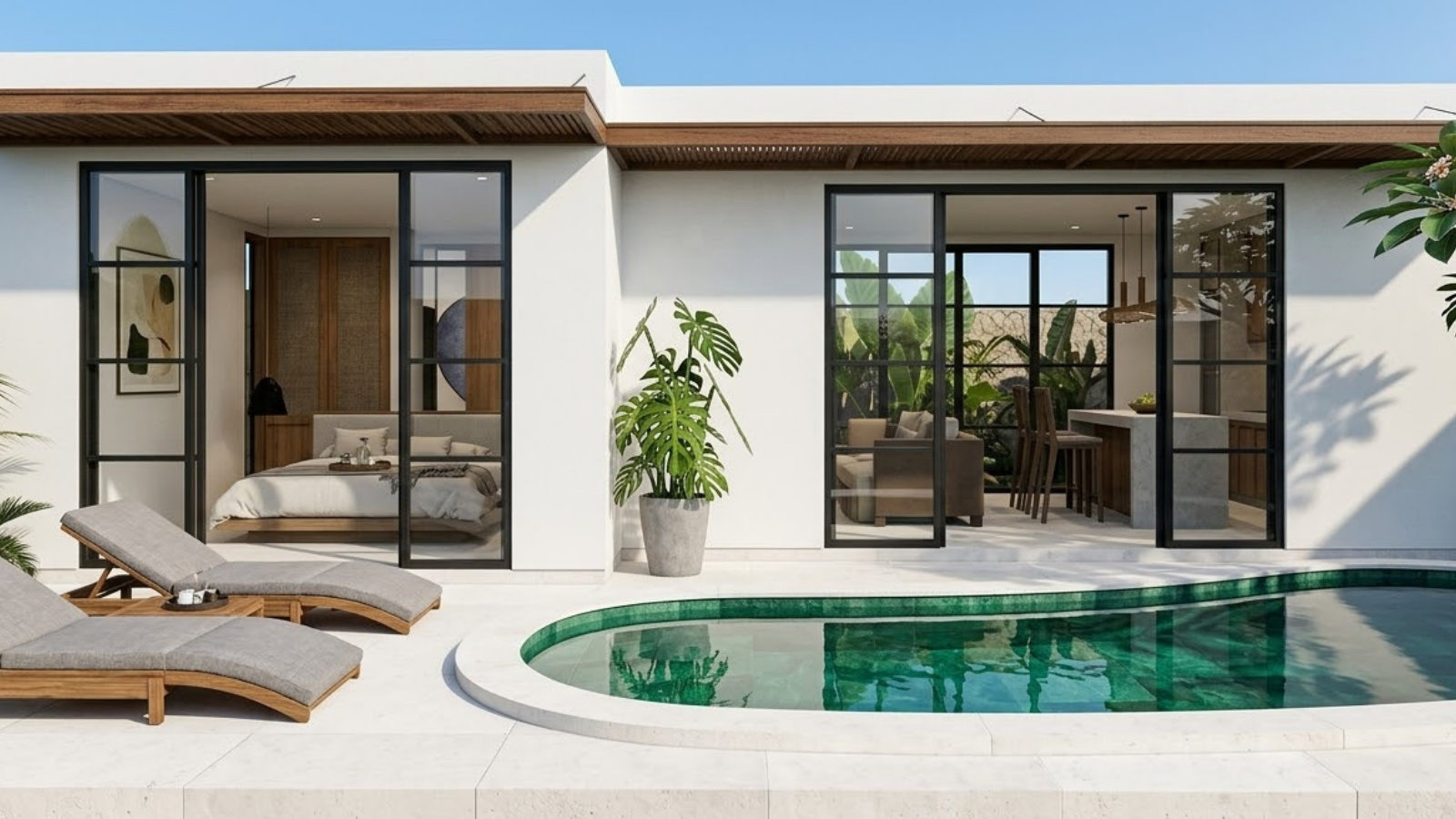 Mediterranean Villa — piscina esmeralda
