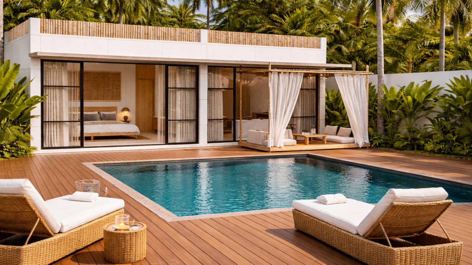 Tiny House Selvatic — deck y piscina privada